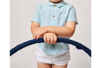 Fina Ejerique Boy's Striped Baby Shorts Set in green - item