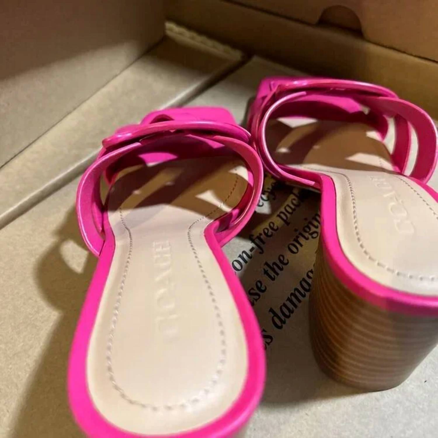 Coach Women's Nikki Leather Sandals in pink tan - women's sandal - detail view
