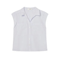 FRAME Women's Seersucker Leisure Shirt in blue - women's shirt