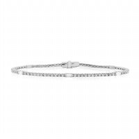 Diana M Jewels - Round And Baguette Diamond Tennis Bracelet