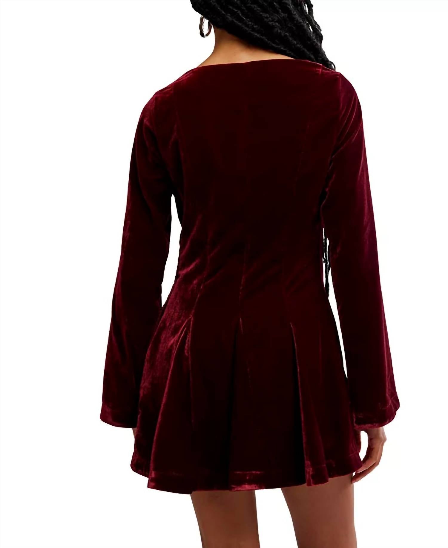 Free People - Linney Velvet Mini Dress
