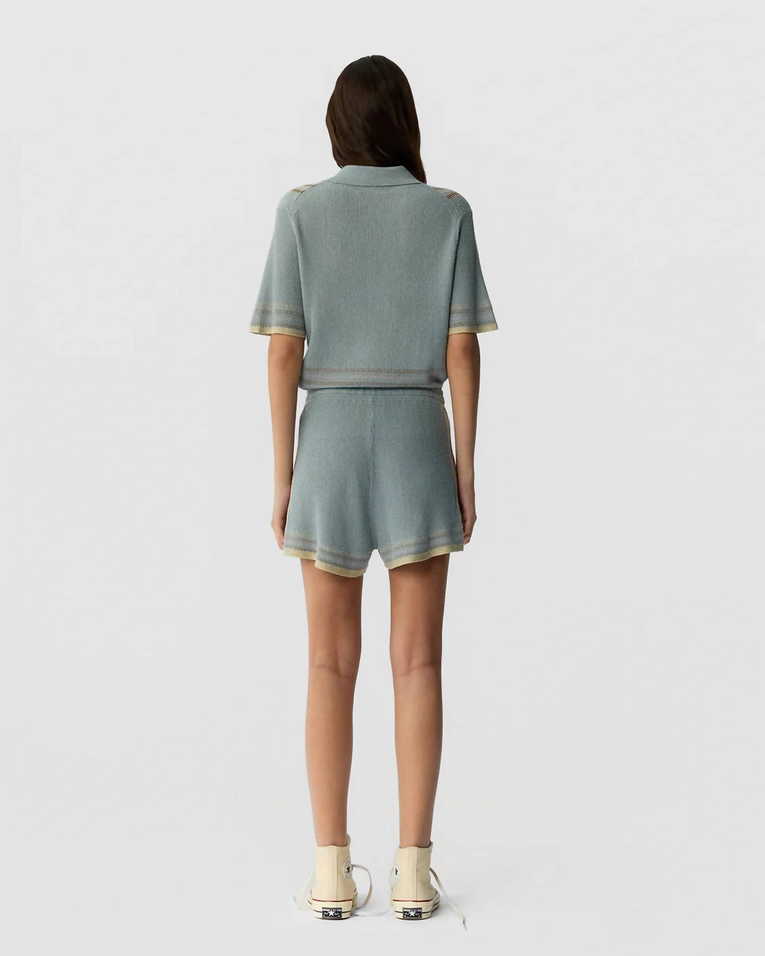 Guest In Residence Havana Short in residence havana short in clear sky combo - women's shorts - view 4