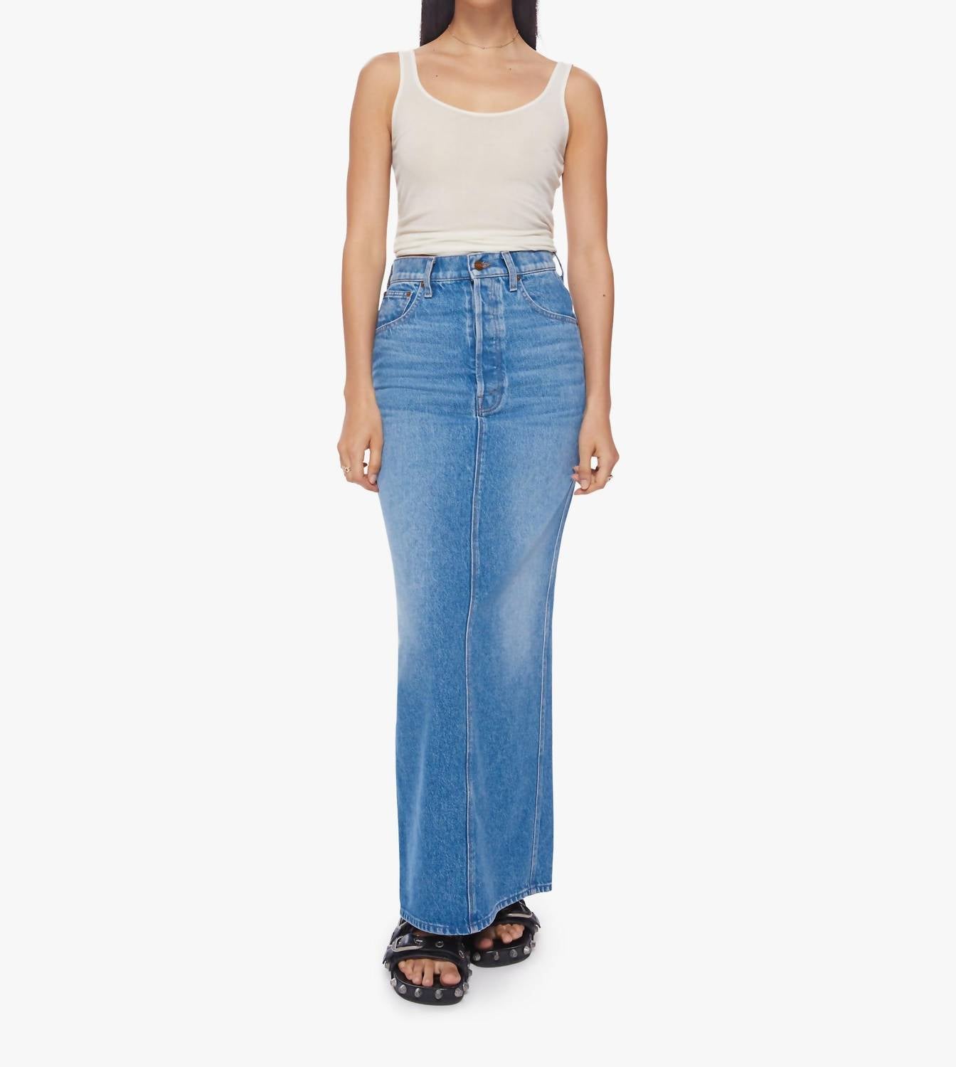 Mother - SNACKS THE CANDY STICK SKIRT