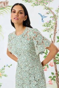 Maggy London - Floral Lace Midi Dress