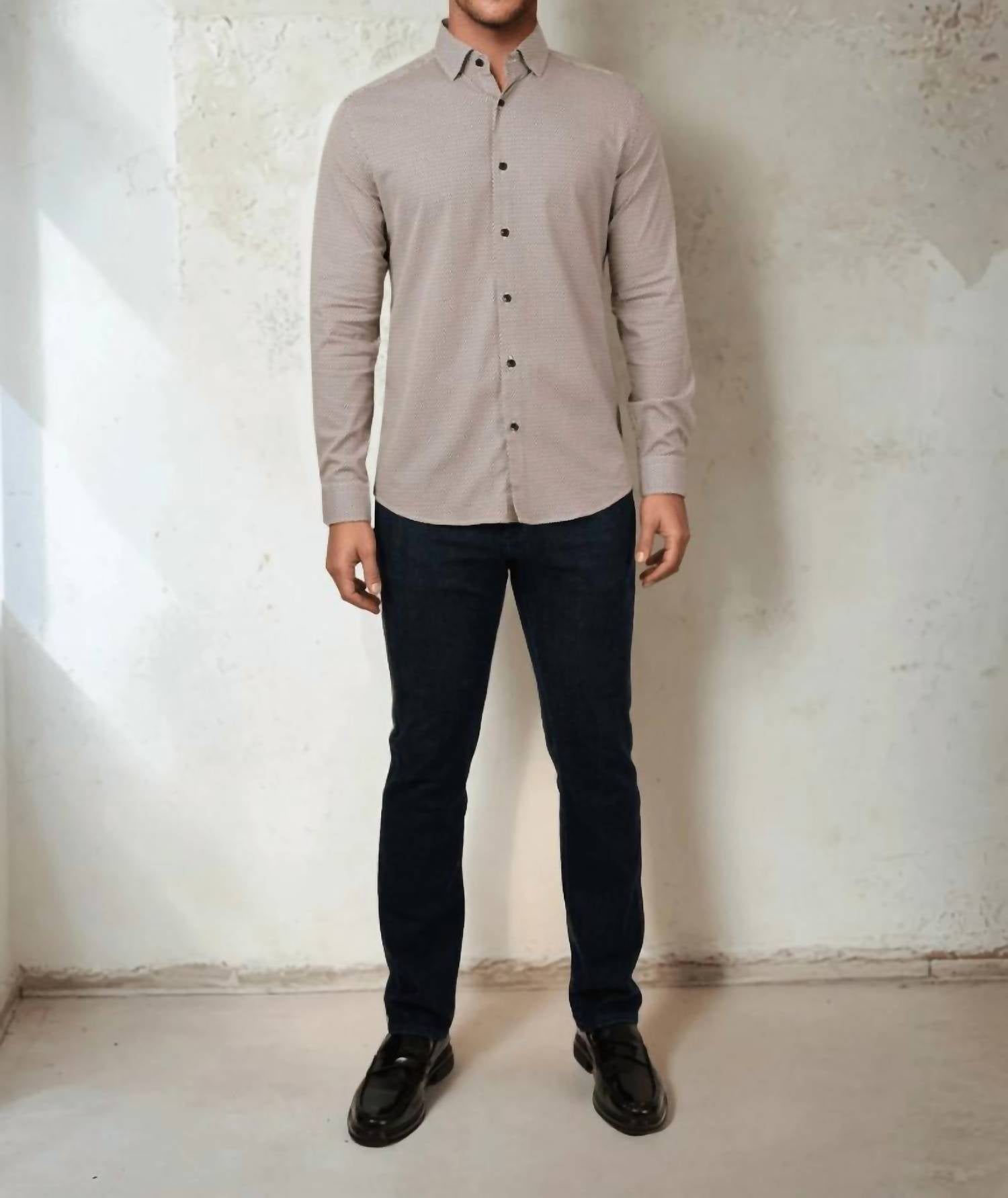 Stone Rose - Nova Micro Weave Shirt