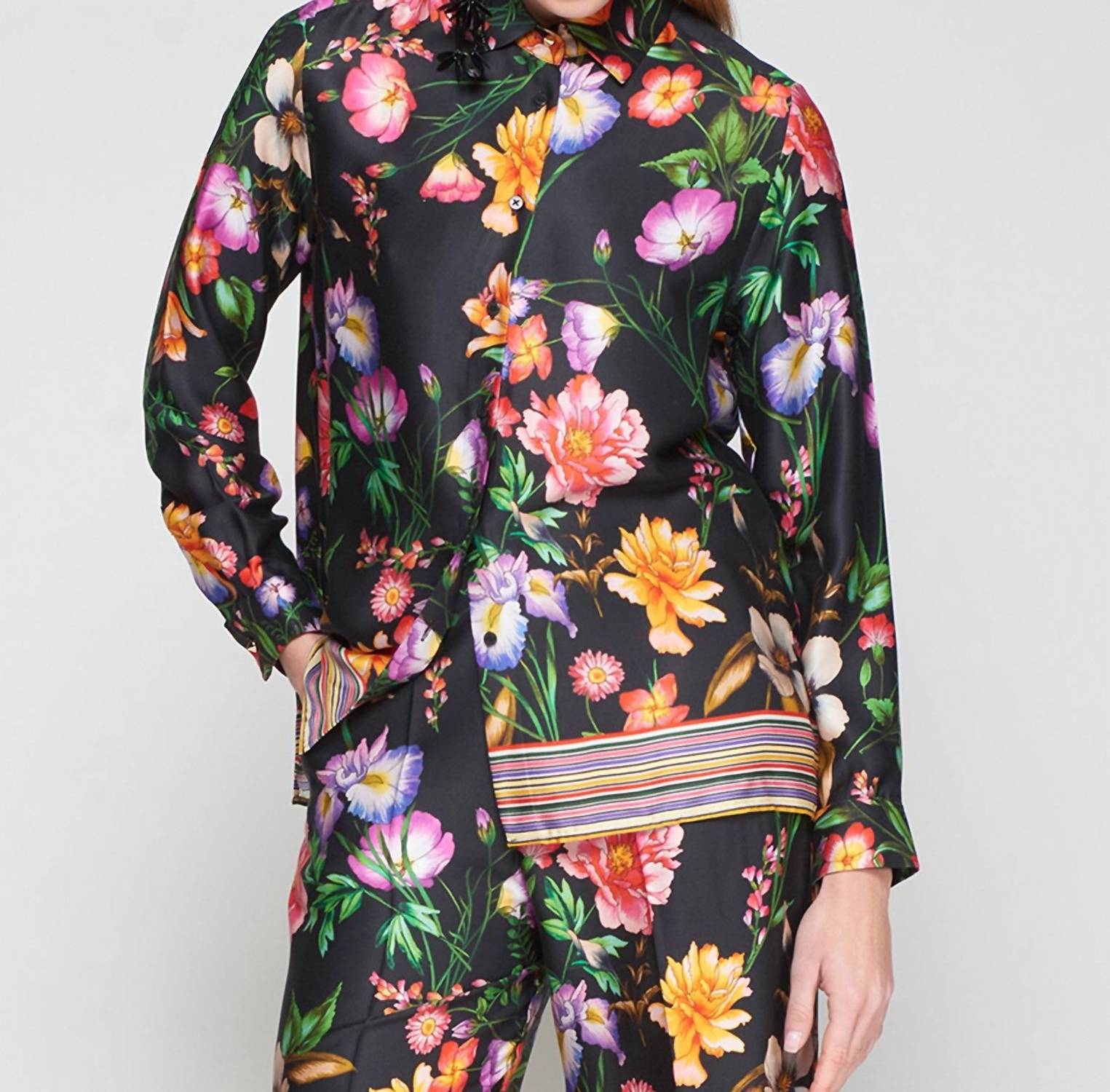 Vilagallo - Tea Floral Button Down Shirt