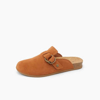 REEF Women's Vista Serenity Slip On Mule in cocoa suede - women's shoe - detail view
