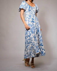 Blue B - Floral Printed Tiered Maxi Dress