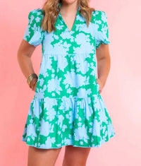 Sugarlips - Riona Floral Candace Tiered Mini Dress