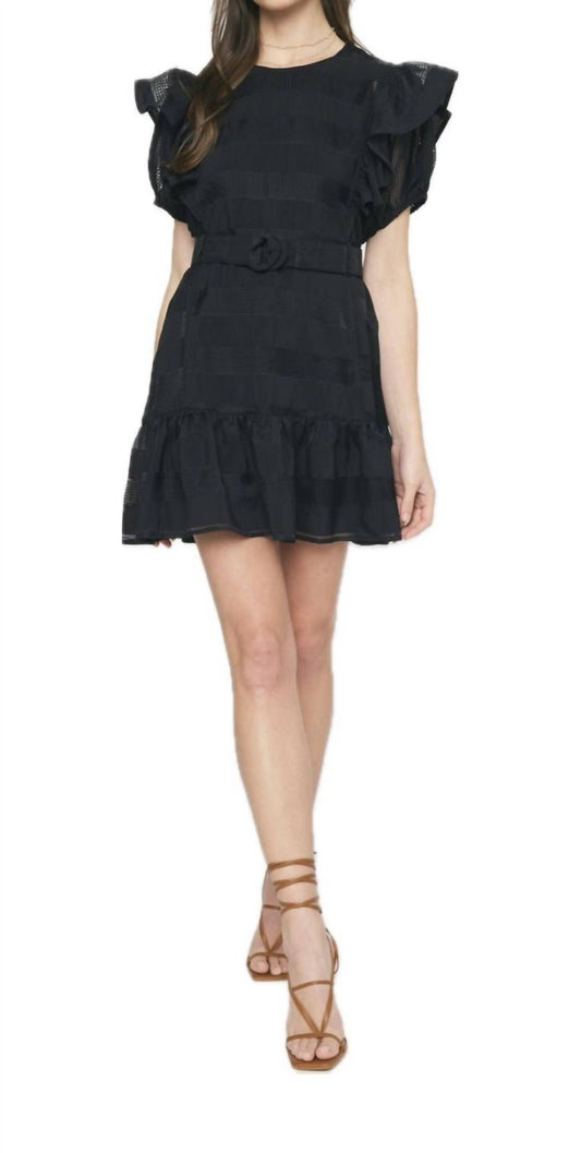 Entro - Belted Lace Dress