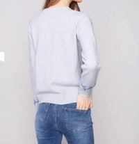 Charlie B - Embroidered Crew Neck Sweater