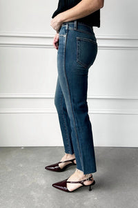 AMO Chloe High Rise Crop Jeans in kismet - women's jeans - view 4