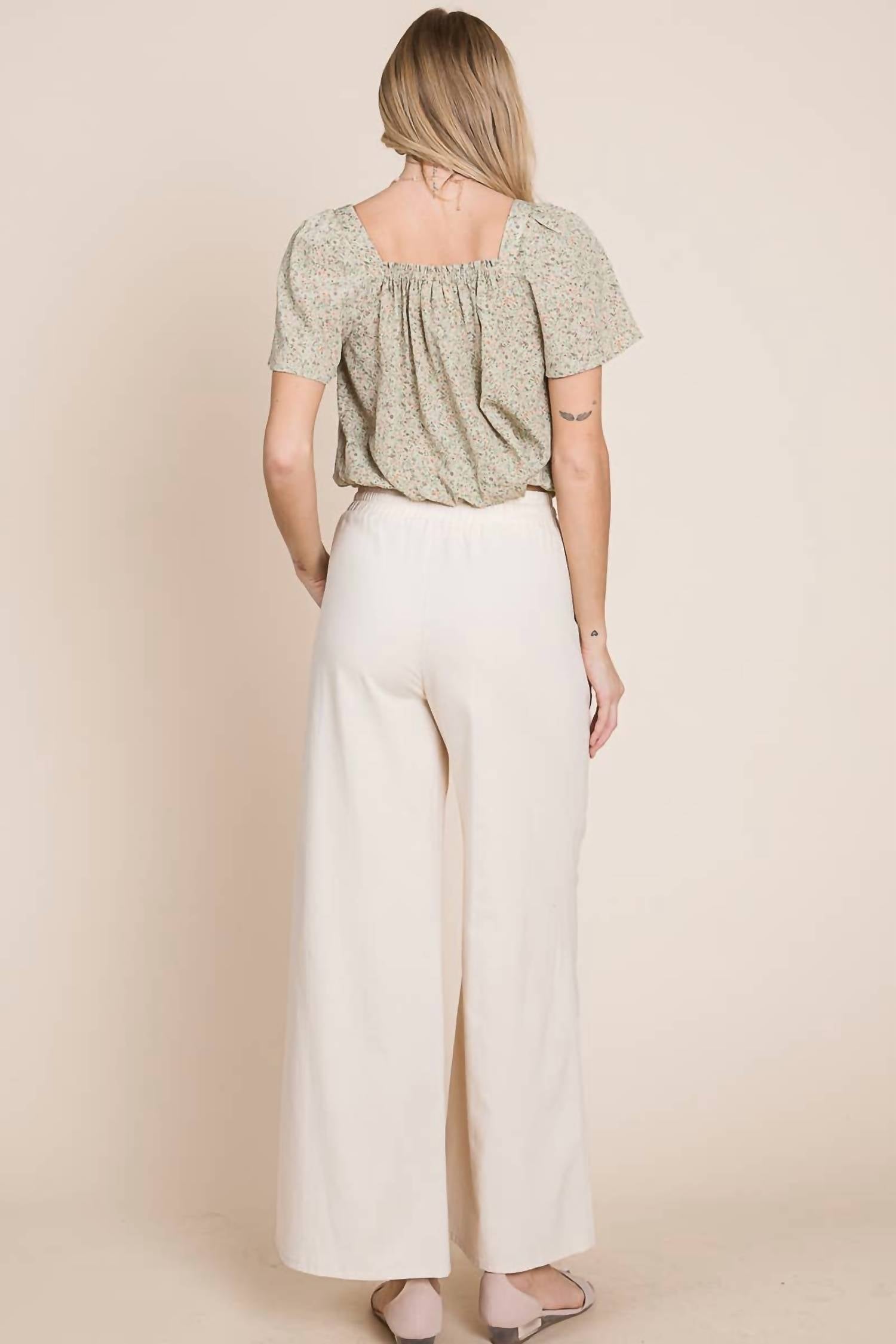 Heyson - Women's Salt & Sand Linen Pants