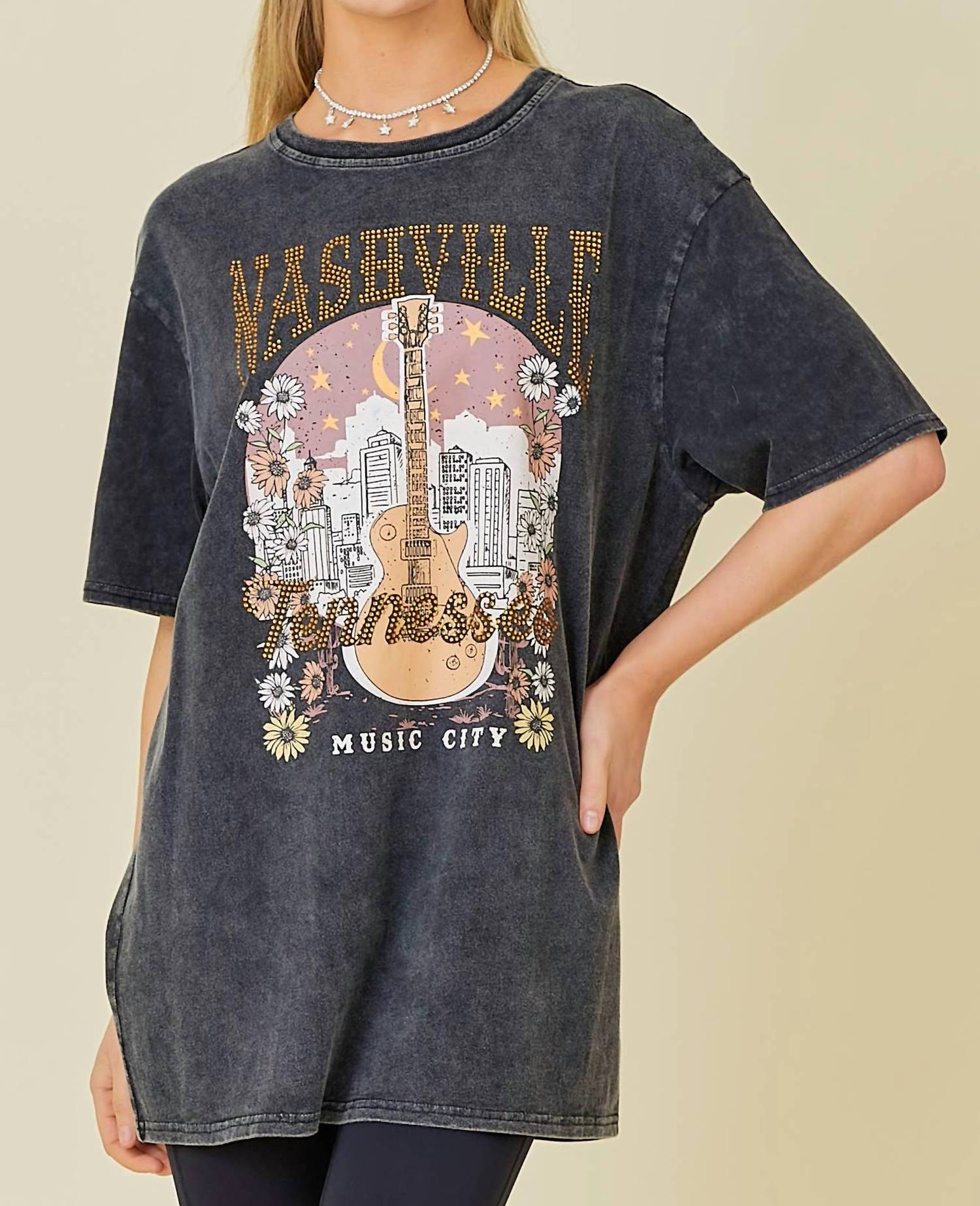 Main Strip - Acid Wash Nashville Graphic Tee