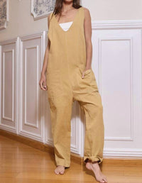 BUCKETLIST Gerri Overall Jumpsuit in brown - women's pants