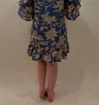 Fitzroy & Willa - Ruffled Cotton Caftan Mini Dress