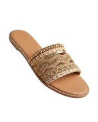 Bamboo Women's Day Out Slides in bronze - women's flats