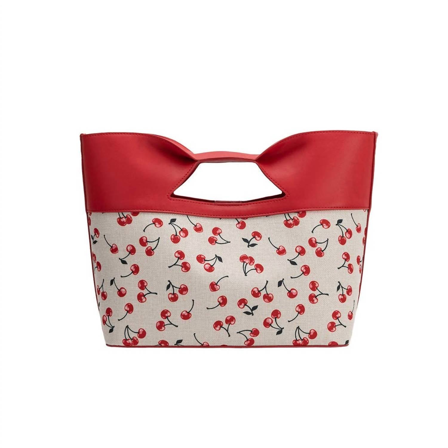 Melie Bianco Women's Jillian Leather Tote Bag in red cherry 1 - women's bag