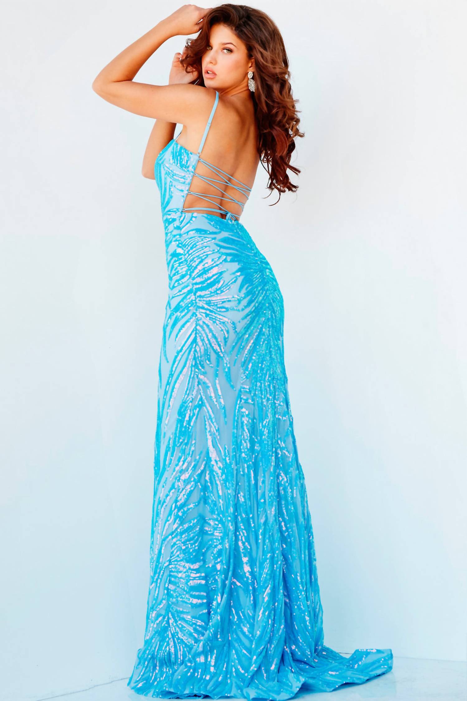 Jovani - Sweetheart Neckline Gown