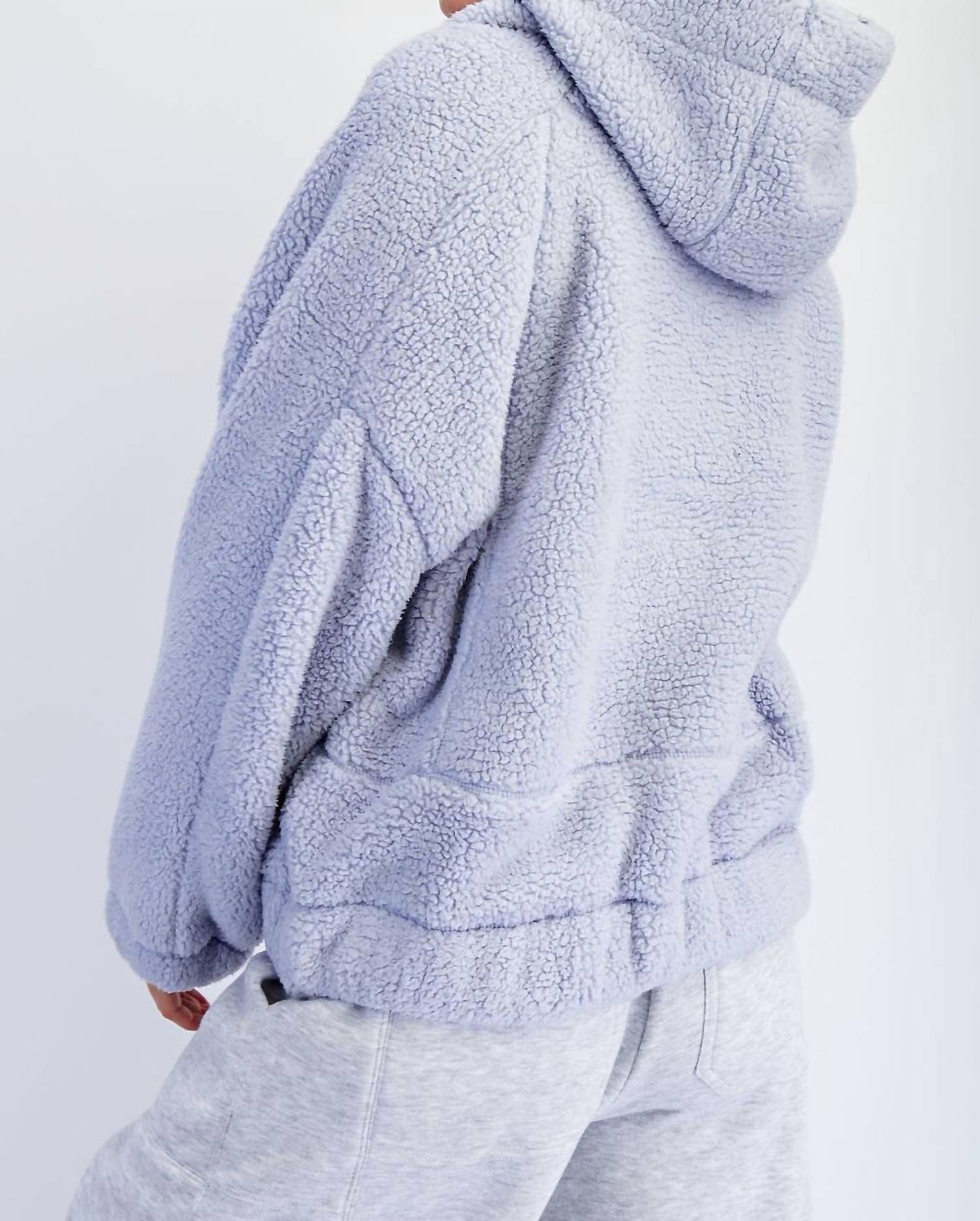 Rae Mode - Sherpa Quarter Zip Hoodie