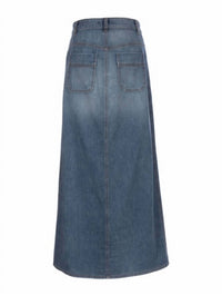 Kut From The Kloth - Liora Button Front Long Denim Skirt
