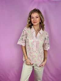 Voy - Women's The Blushing Belle Lace Blouse