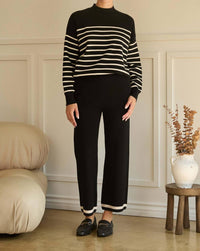Skies Are Blue - Eleanor Stripe Crewneck Sweater