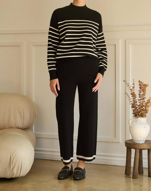 Skies Are Blue - Eleanor Stripe Crewneck Sweater