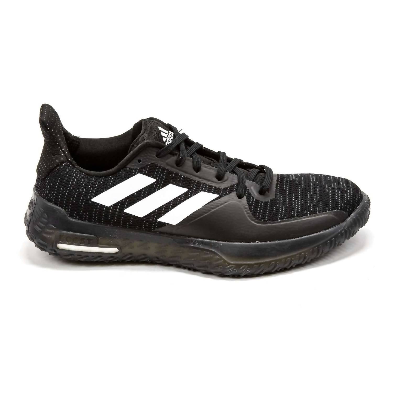 adidas Men's Fitboost Trainer Shoes in core black - men's shoe - detail view