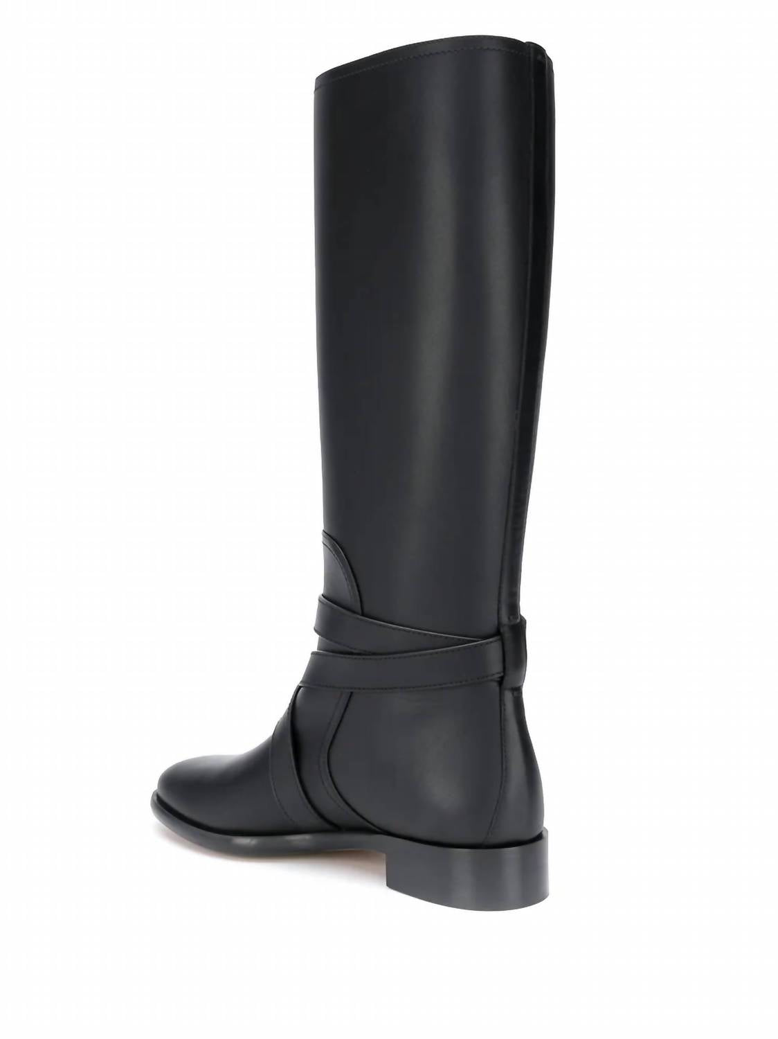 Salvatore Ferragamo Women's Gancini Knee High Boots in black 2 - women's shoe - alternate view