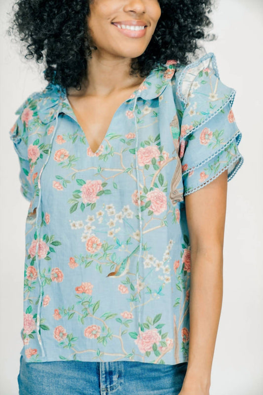 Marigold - Audrey Bernadette Floral Blouse