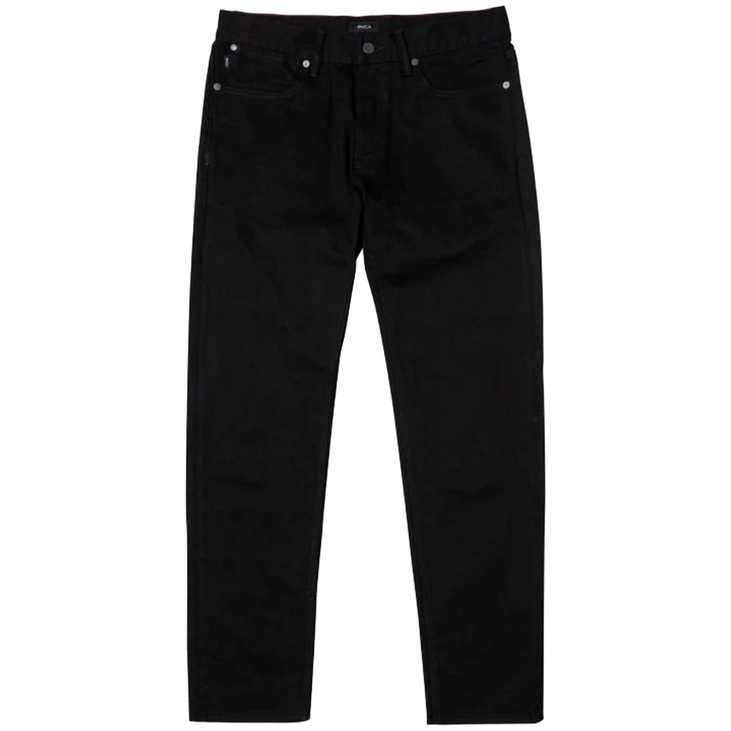 RVCA DAGGER DENIM in black - men's jeans - detail view