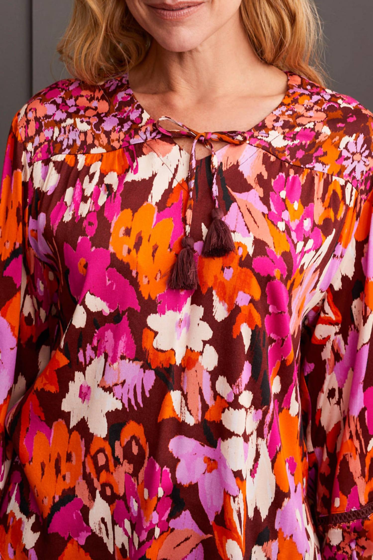 Tribal - Combo Floral Print Blouse