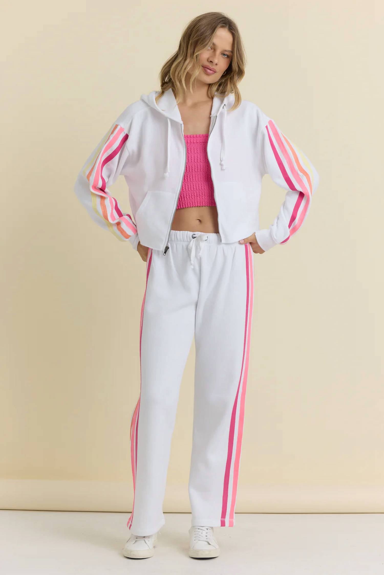 Vintage Havana - Twill Tape Fleece Zip Up Pants