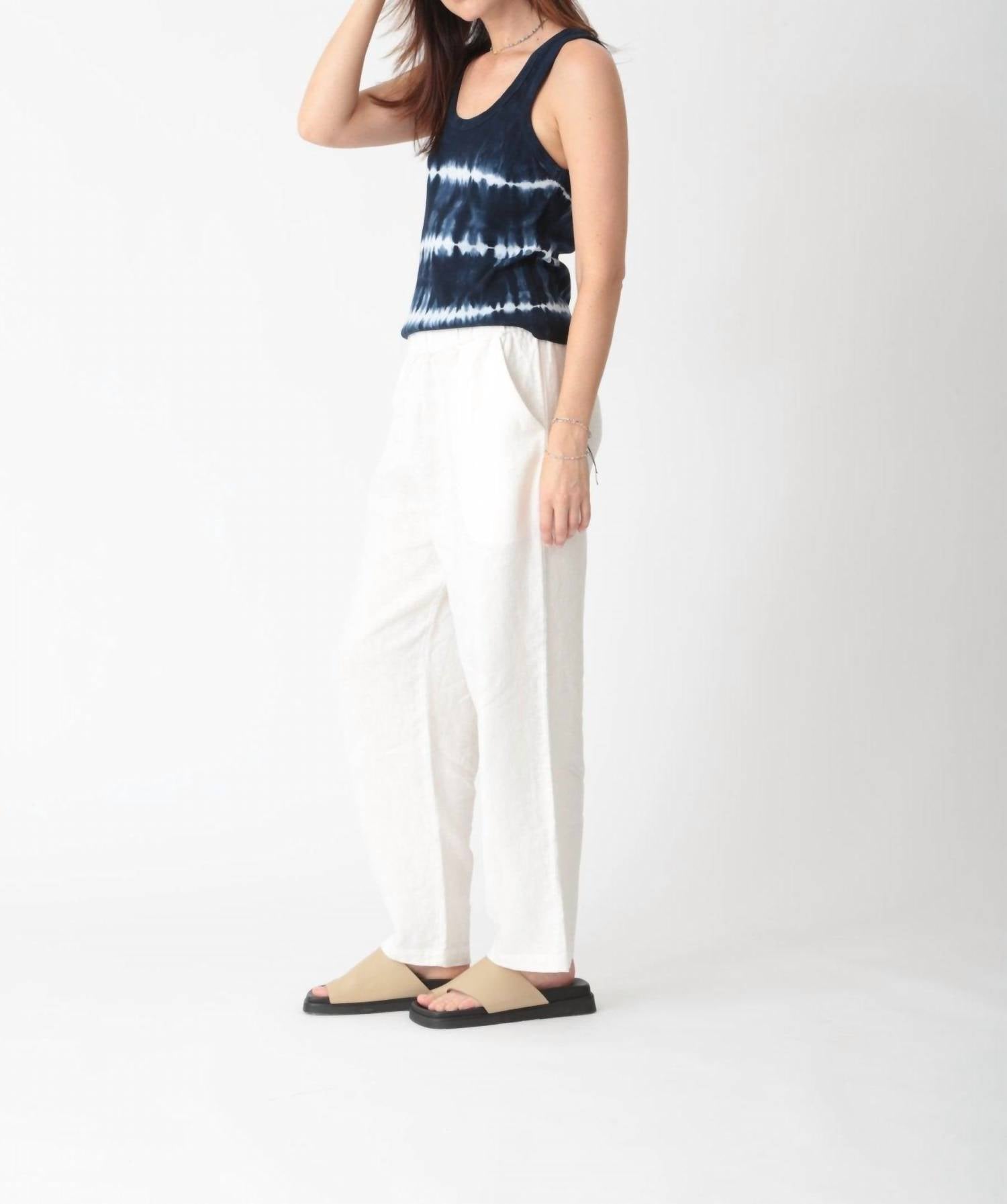 Electric & Rose - Tie-dye Linear Scoop Tank Top