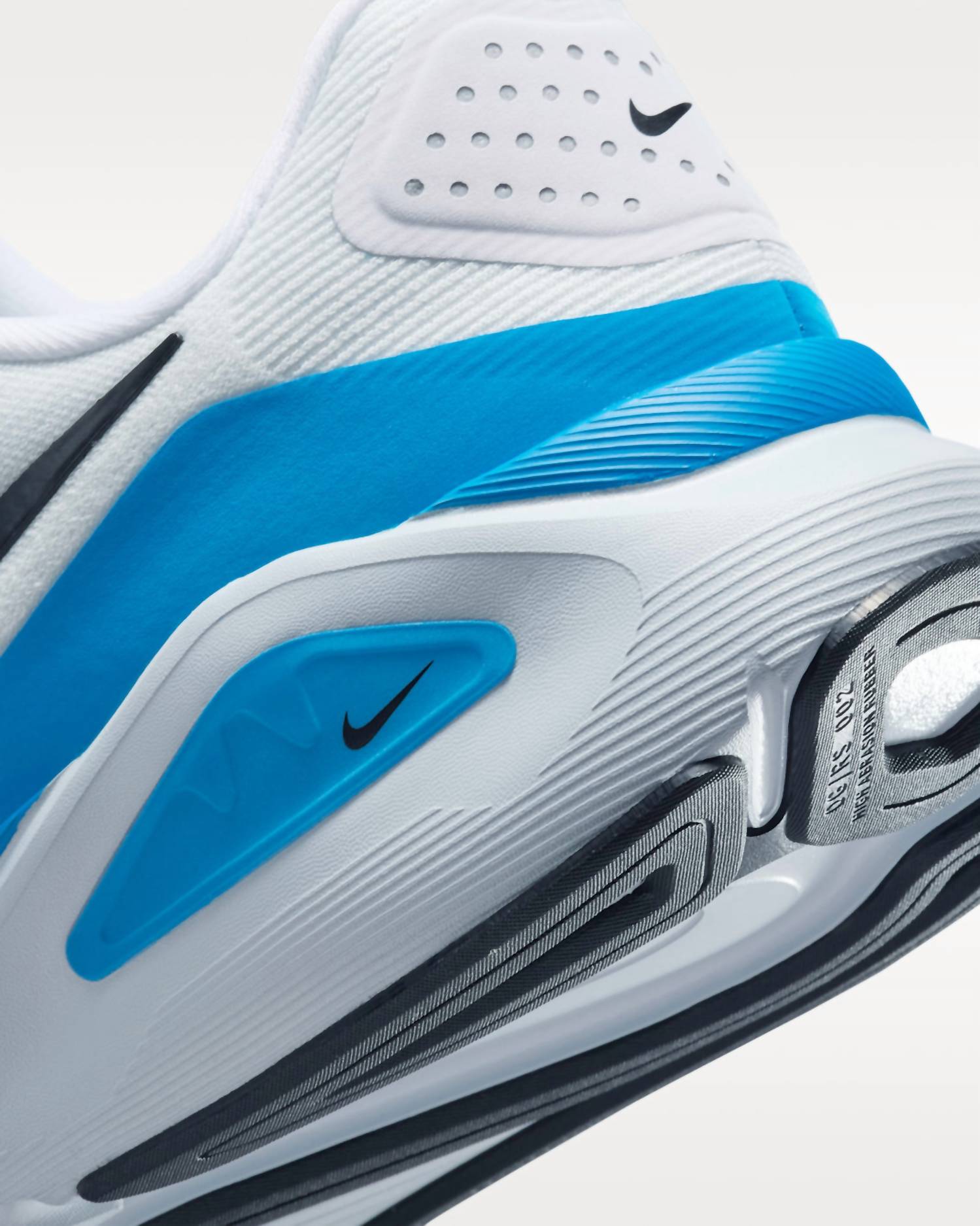 NIKE Men's Structure 26 Road Running Shoes in white blue hero pure platinum black - men's sneaker - view 8