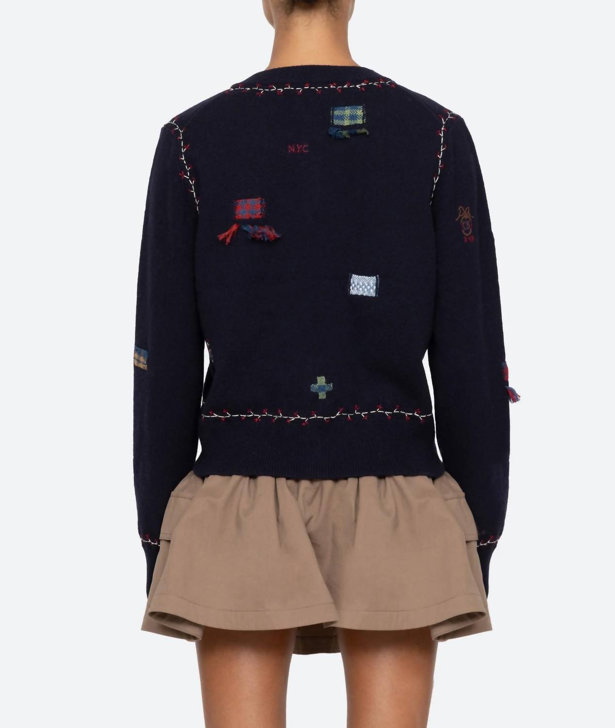 Sea - Claira Embroidered Knit Cardigan