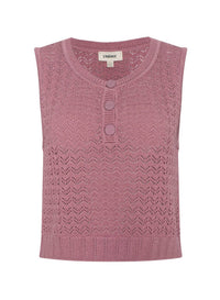 L'Agence - Carven Pointelle Knit Tank Top