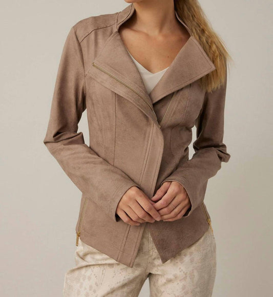 Joseph Ribkoff - Faux Suede Military Jacket