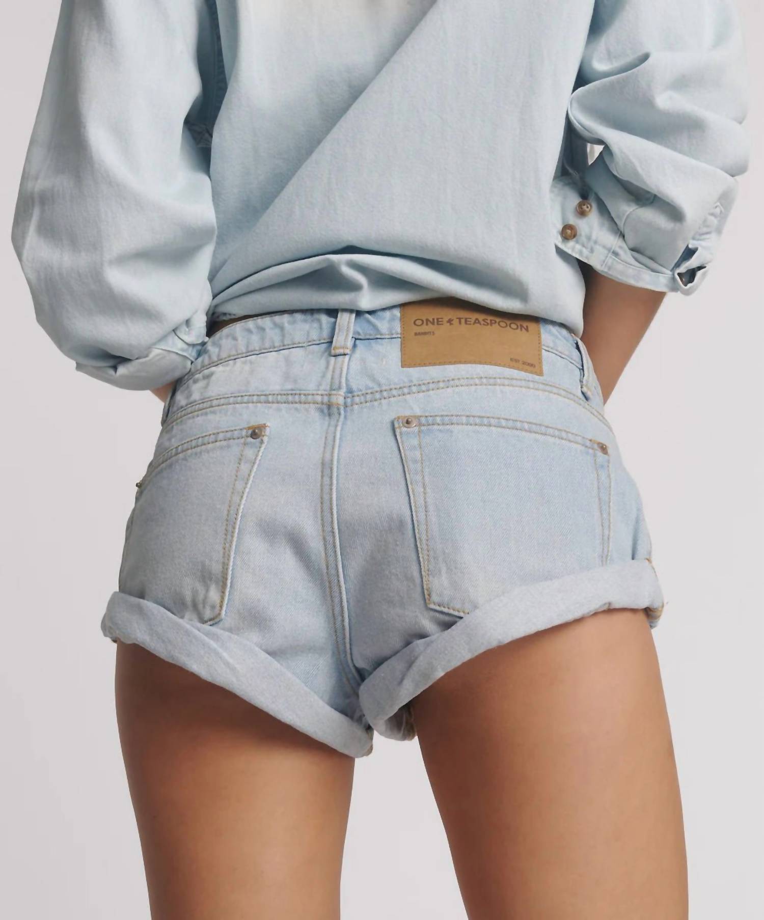 One Teaspoon - Bandits Low Waist Denim Shorts