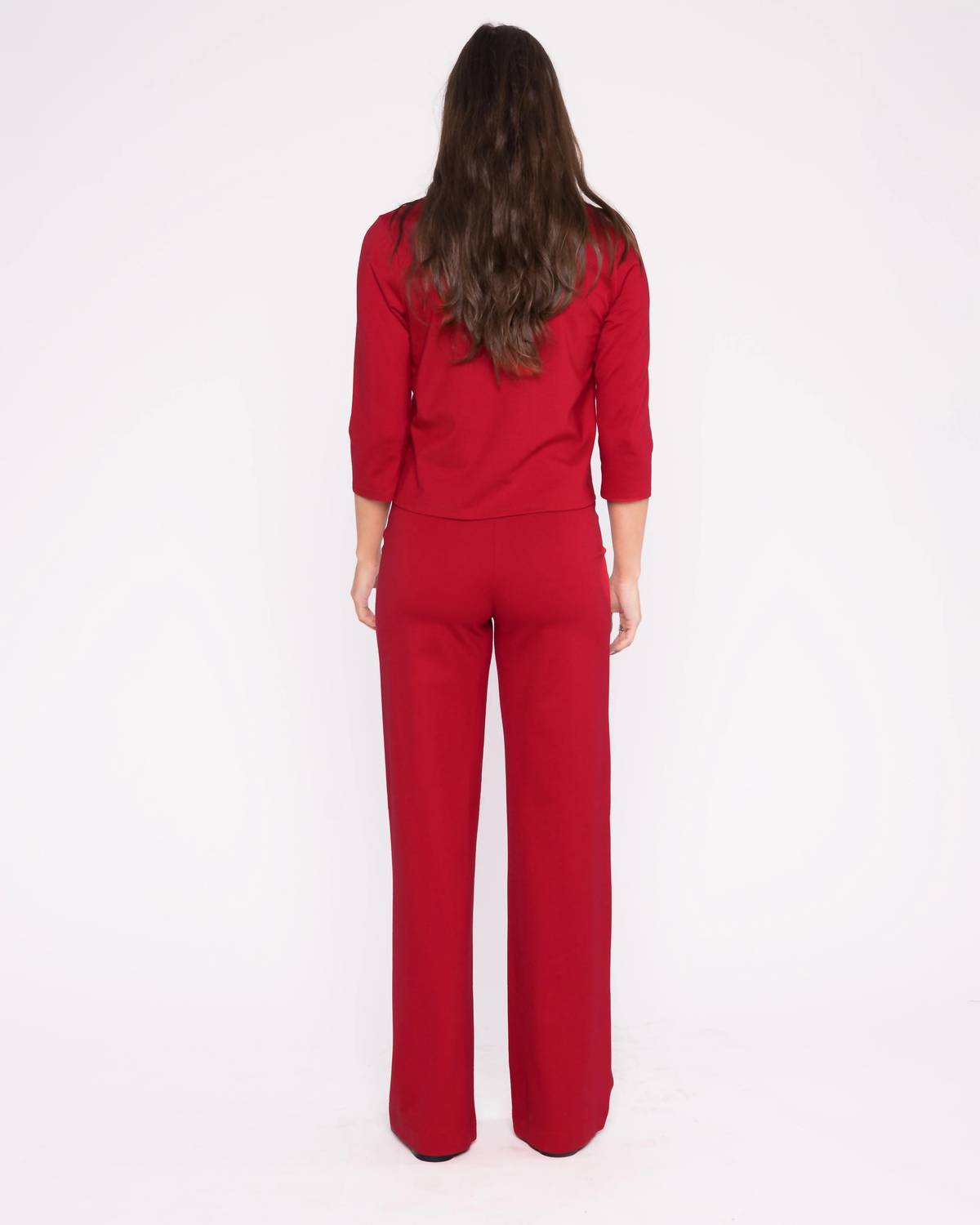 Ripley Rader - Ponte Knit Three-quarter Sleeve Top