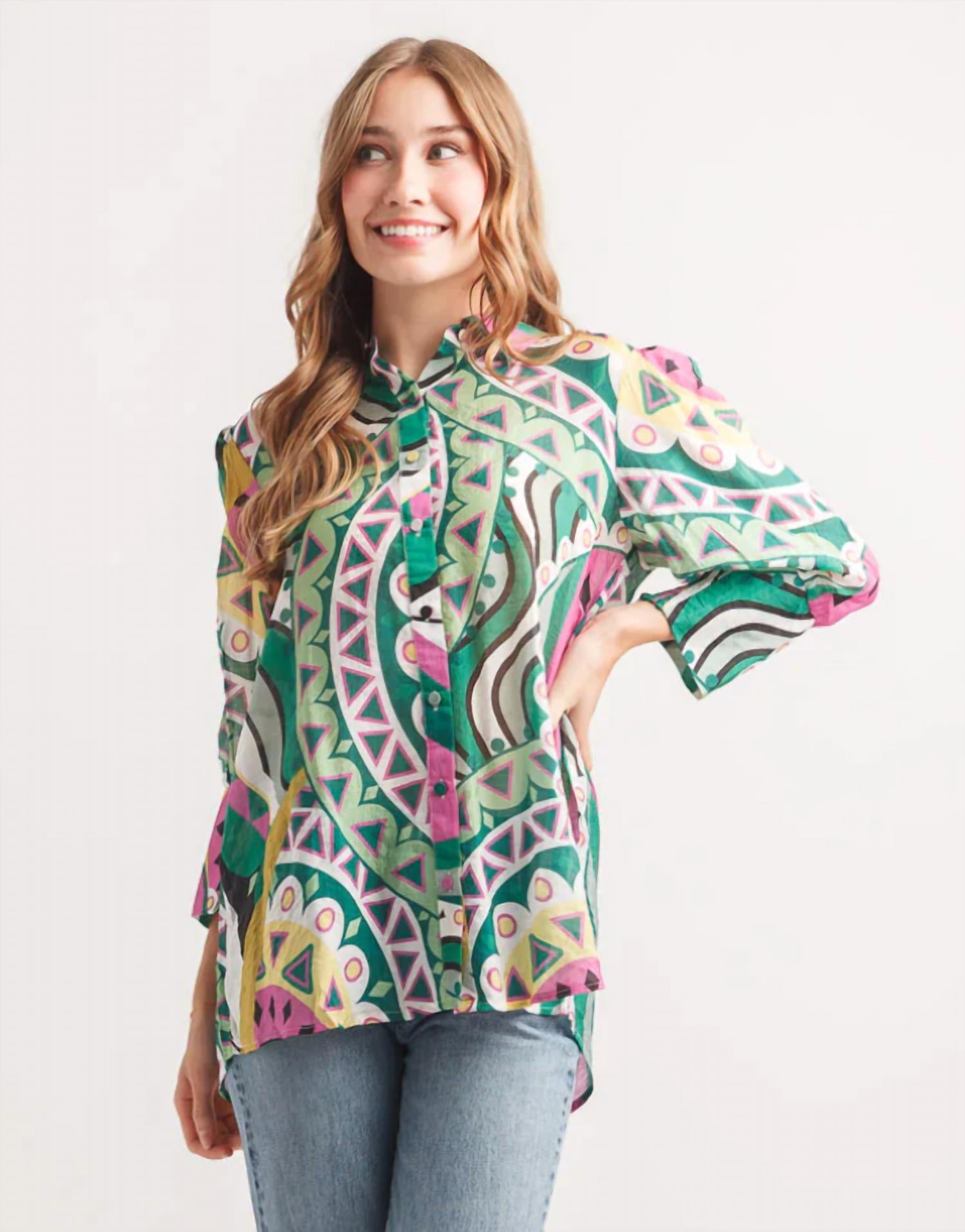 Papillon - Bold Geo Print Shirt