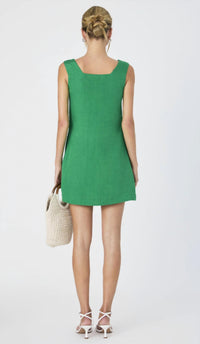 French Connection - Birdie Linen Square Neck Mini Dress