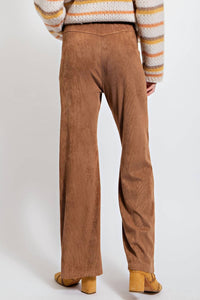 Easel - High Rise Flared Corduroy Pants