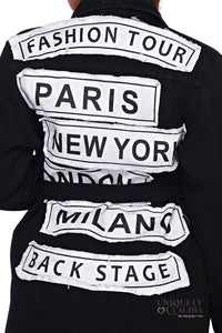 American Bazi - EDGY PLUS: Fashion Tour Denim Jacket