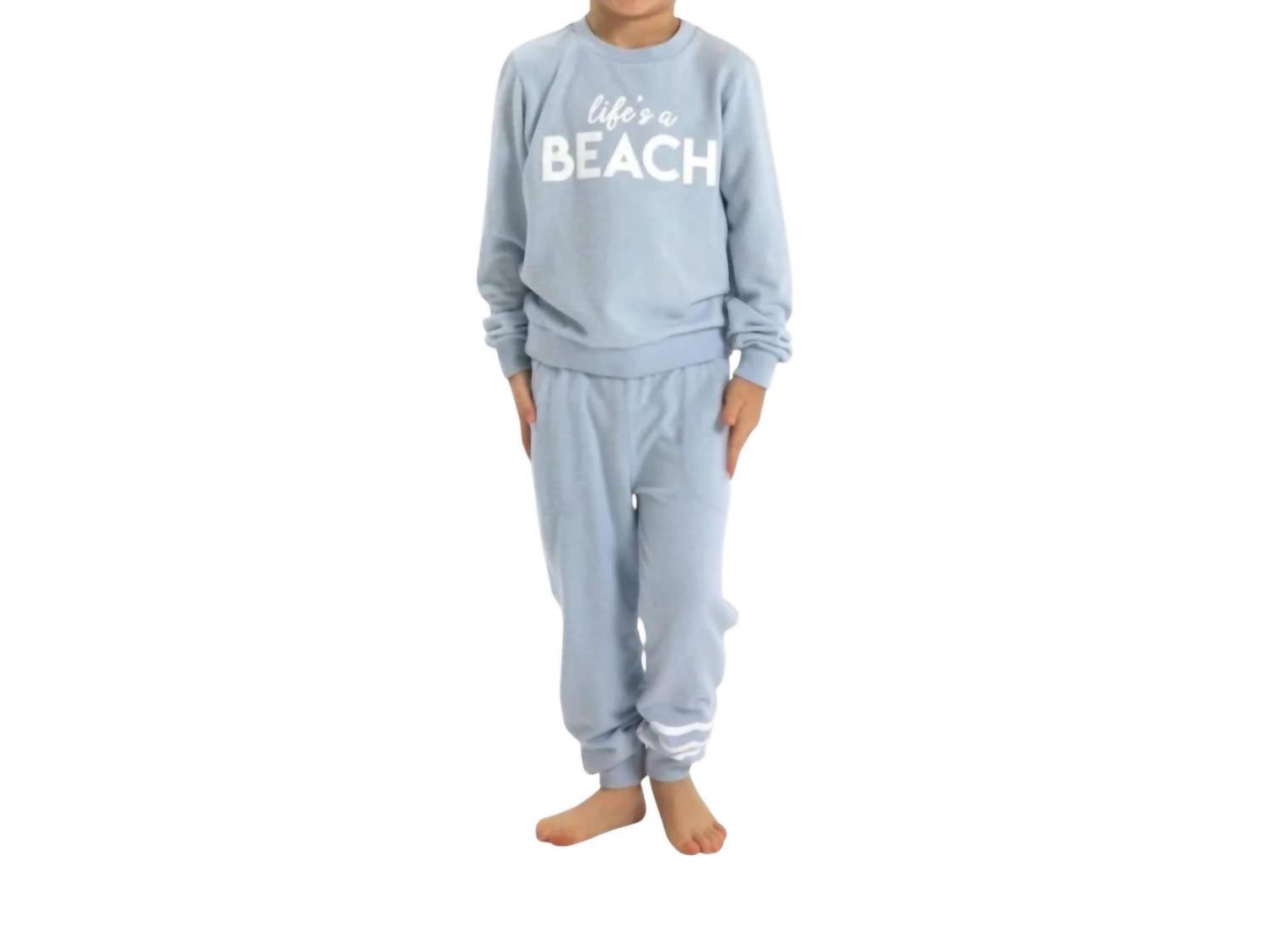 Sandy Liang - Kid's Life's A Beach Hacci Pullover