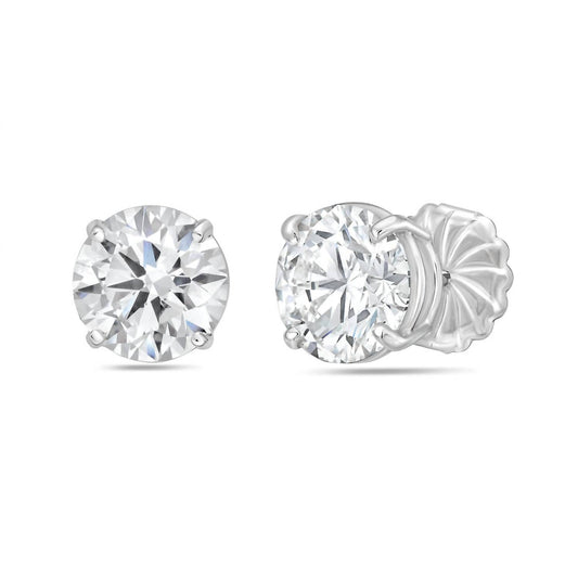 Diana M Jewels - 1.00 Cts Round Lab Grown Stud Earrings