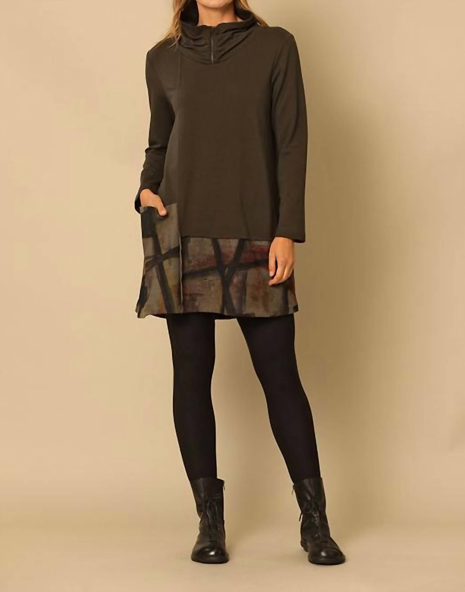 Chalet Et Ceci - Archie Tunic - clothing - green - modal