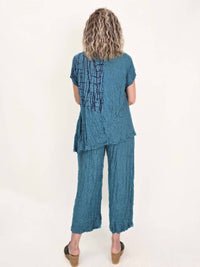 Chalet Et Ceci - Calypso Top - blouses - blue - clothing