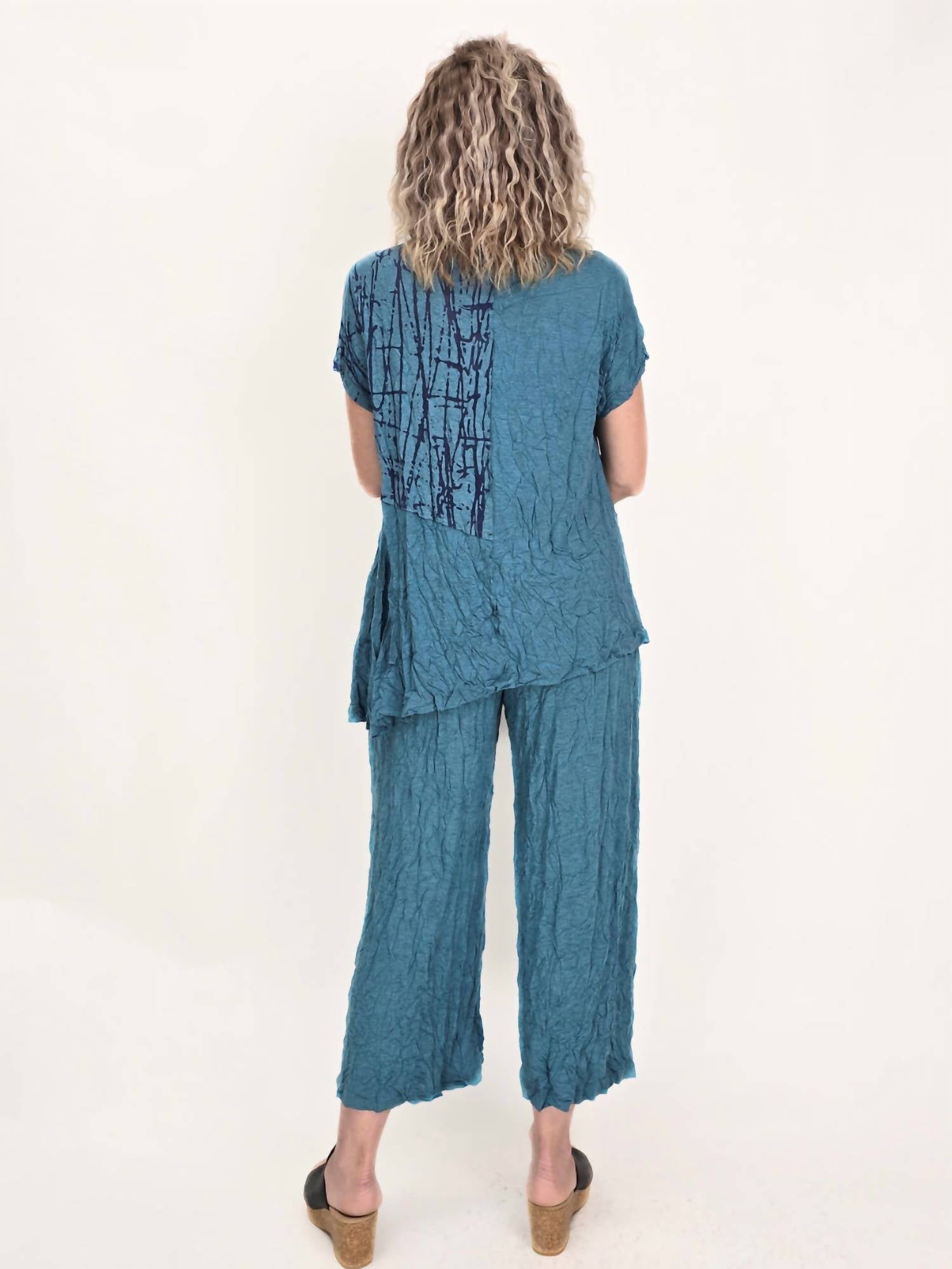 Chalet Et Ceci - Calypso Top - blouses - blue - clothing